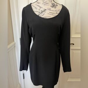 Richard Tyler vintage black silk mini dress - size 6